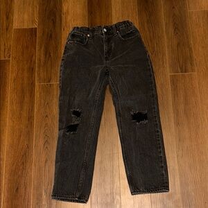 Black Distressed Jeans